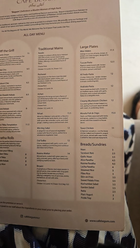 Cafe Begum Manchester menu 6